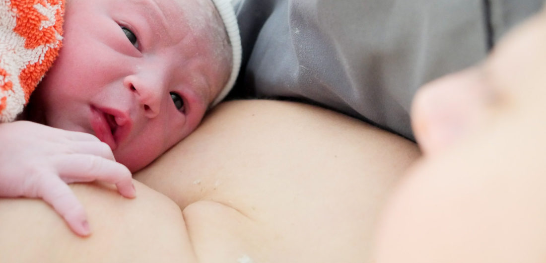 Major James Martino immediately after birth in the arms of Mama Eva Amurri Martino