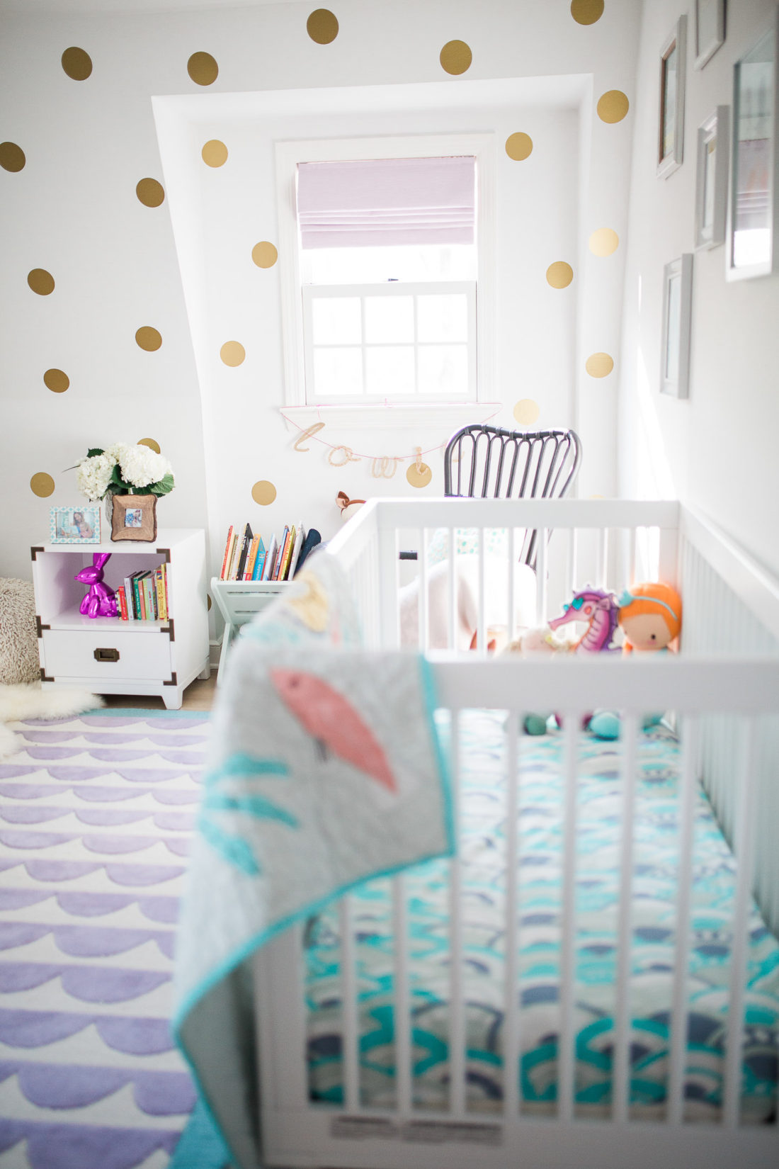 Marlowe Martino's bedroom, as designed by her mother Eva Amurri Martino of lifestyle and motherhood blog REZTT
