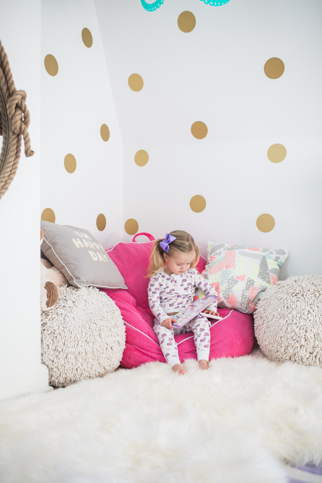 Marlowe Martino's bedroom, as designed by her mother Eva Amurri Martino of lifestyle and motherhood blog REZTT