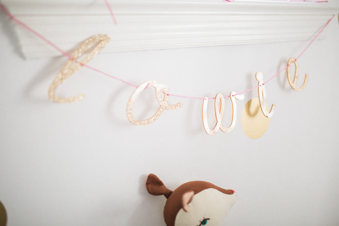 Marlowe Martino's bedroom, as designed by her mother Eva Amurri Martino of lifestyle and motherhood blog REZTT