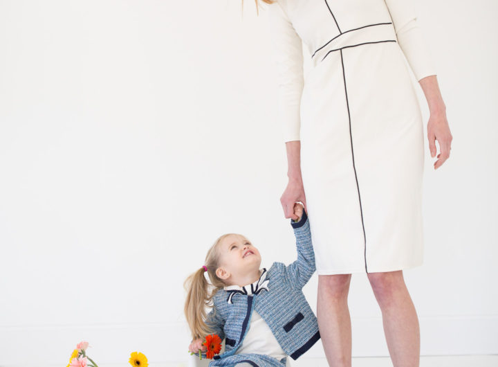 Eva Amurri Martino holds daughter Marlowe's hand while she uses the potty