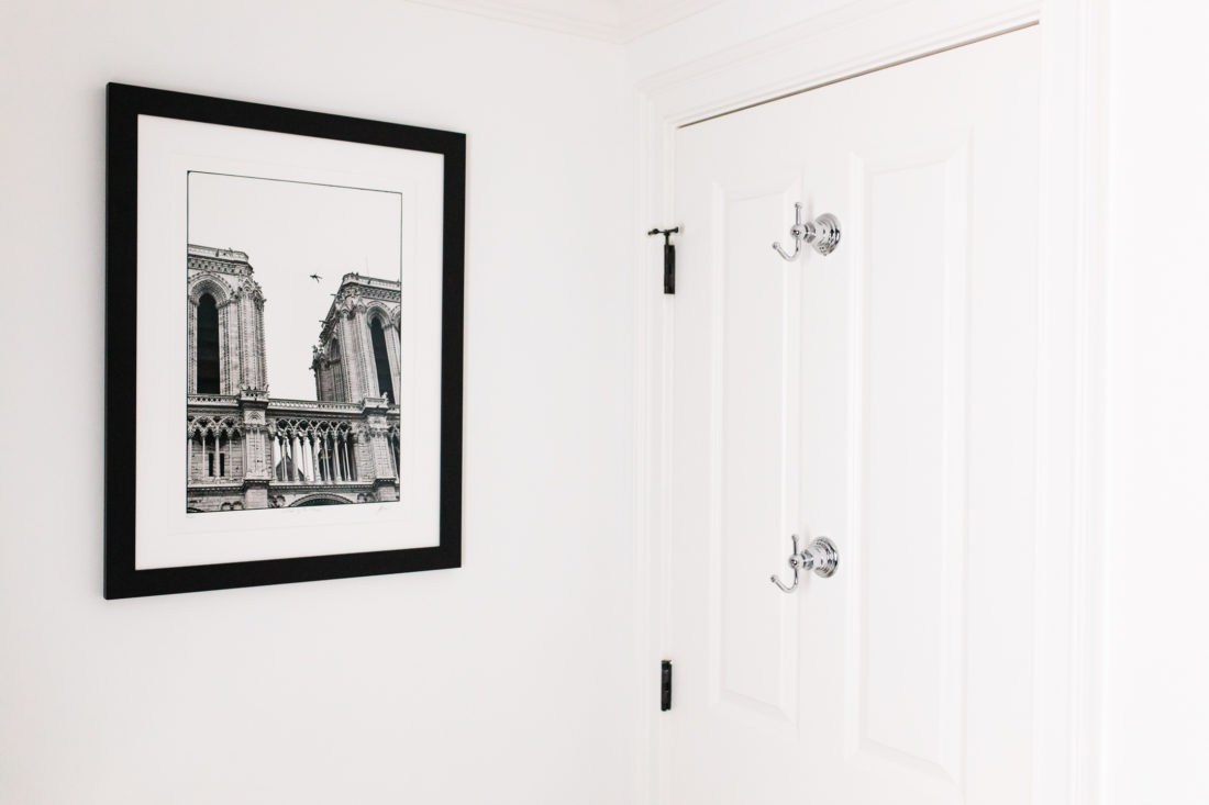 Eva Amurri Martino shares the full redesign of her black, white, and grey concept powder room in her Connecticut home