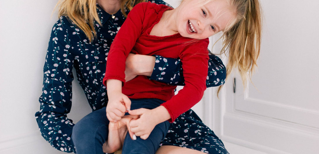 Eva Amurri Martino laughing with her daughter Marlowe