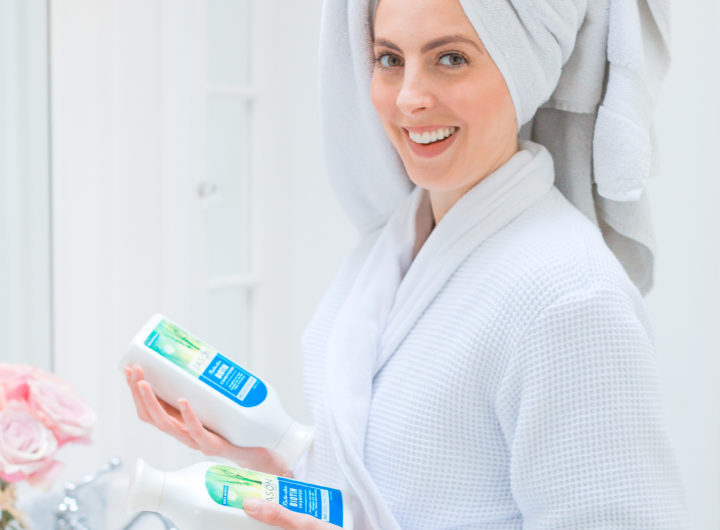 Eva Amurri Martino checks out her new Jason restorative biotin shampoo