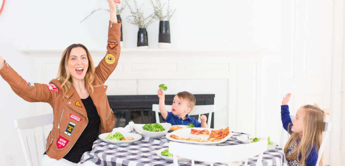 Eva Amurri Martino enjoys pizza night with her kiddos