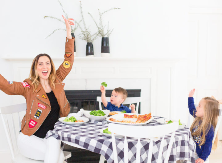 Eva Amurri Martino enjoys pizza night with her kiddos