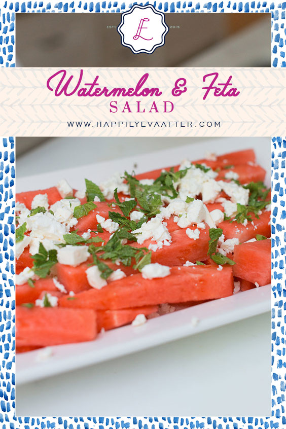 Eva Amurri shares a summery recipe for Watermelon & Feta Salad