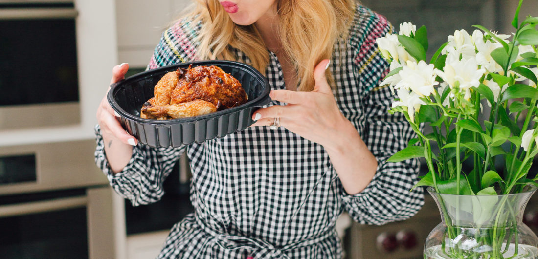 Eva Amurri Martino shares her tips for an easy rotisserie chicken dinner