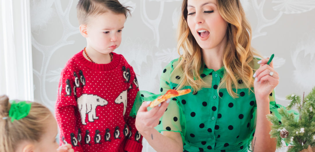 Eva Amurri Martino shares her secret to keeping kids happy and fed during the holidays: Red Baron Pizza!