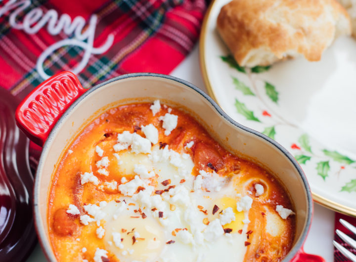 Eva Amurri Martino shares her recipe for Baked Eggs Fra Diavolo