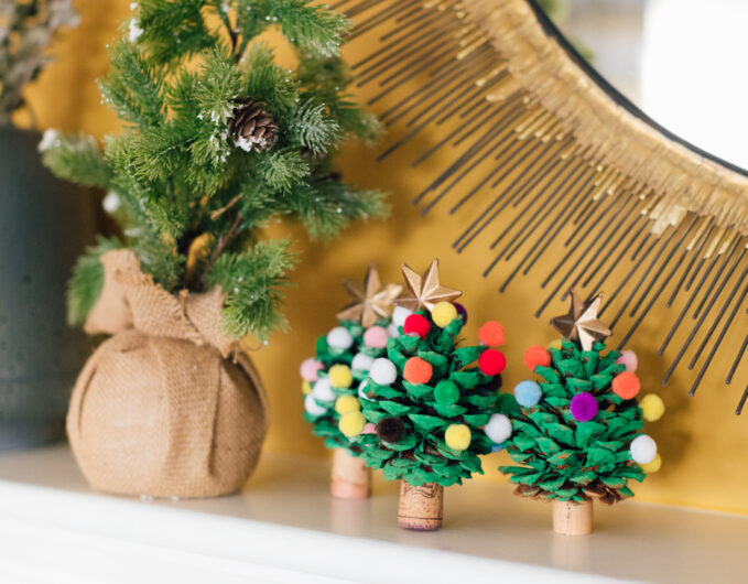 Eva Amurri Martino shares a fun, kid-friendly holiday DIY: Pom Pom Christmas Trees!