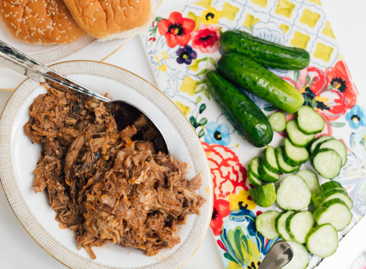 Eva Amurri Martino shares her recipe for slow cooker bbq pulled pork sandwiches.