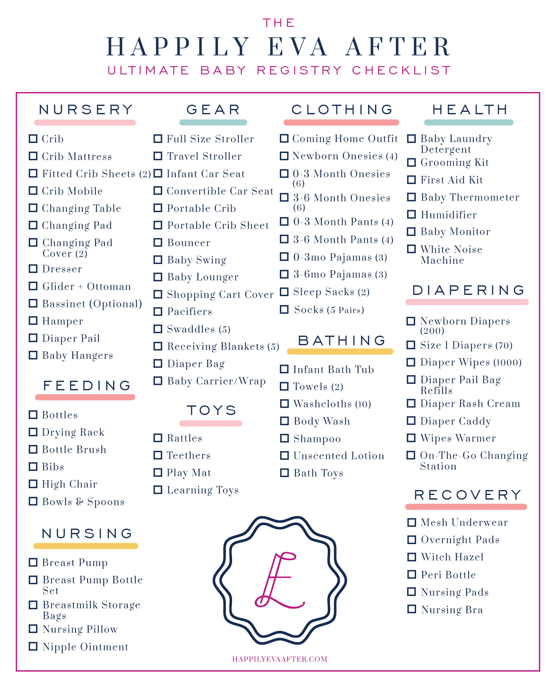 The REZTT Ultimate Baby Registry Checklist