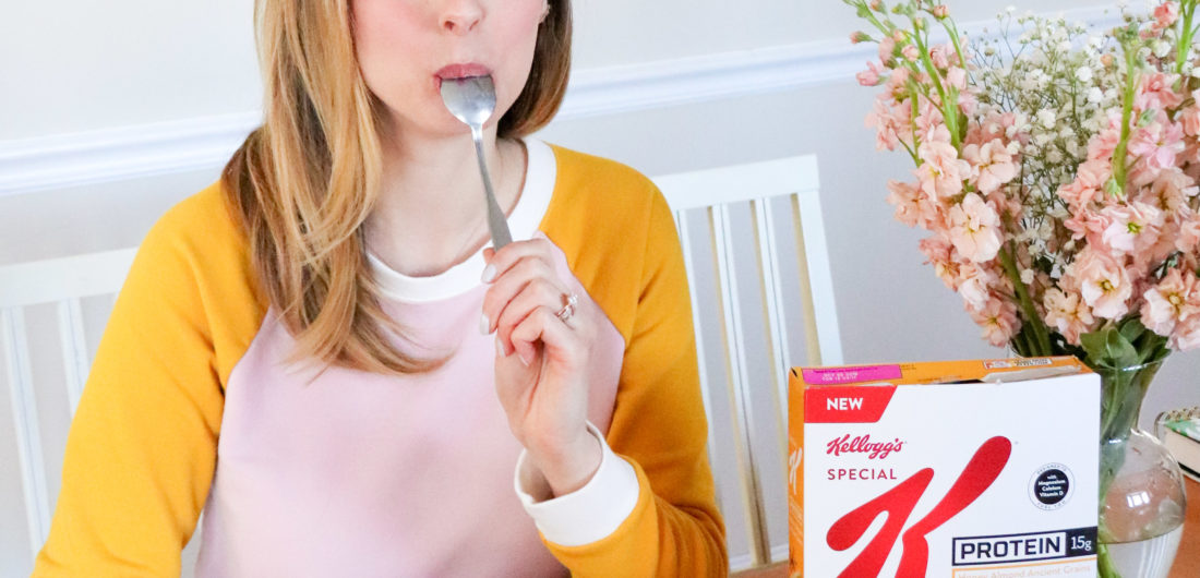 Eva Amurri Martino of REZTT eats Kellogg's Special K for breakfast