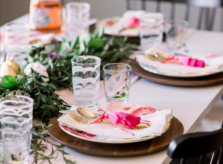 Eva Amurri and Joanna Garcia Swisher share Easter Table Decor ideas for a Family-Friendly Easter Supper