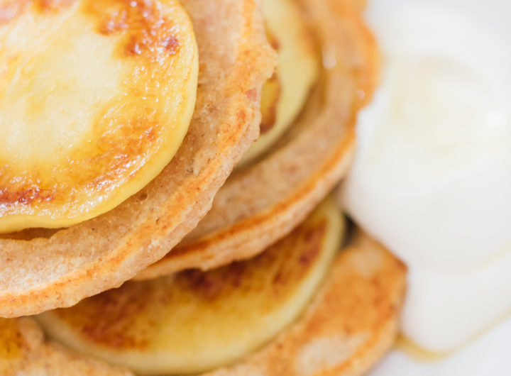 Eva Amurri Martino of REZTT shares her recipe for Glow Pancakes for Mother's Day Brunch