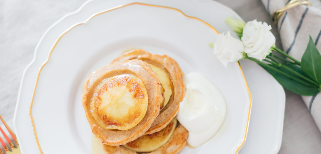 Eva Amurri Martino of REZTT shares her recipe for Glow Pancakes for Mother's Day Brunch