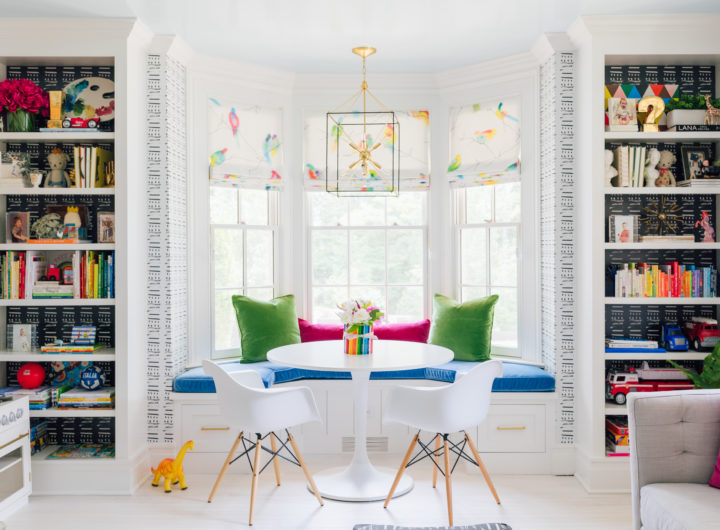 A colorful banquet in the playroom of Eva Amurri Martino's newly renovated Westport CT home