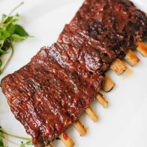 Eva Amurri Martino's Dry Rubbed Ribs With Stone Fruit BBQ Sauce