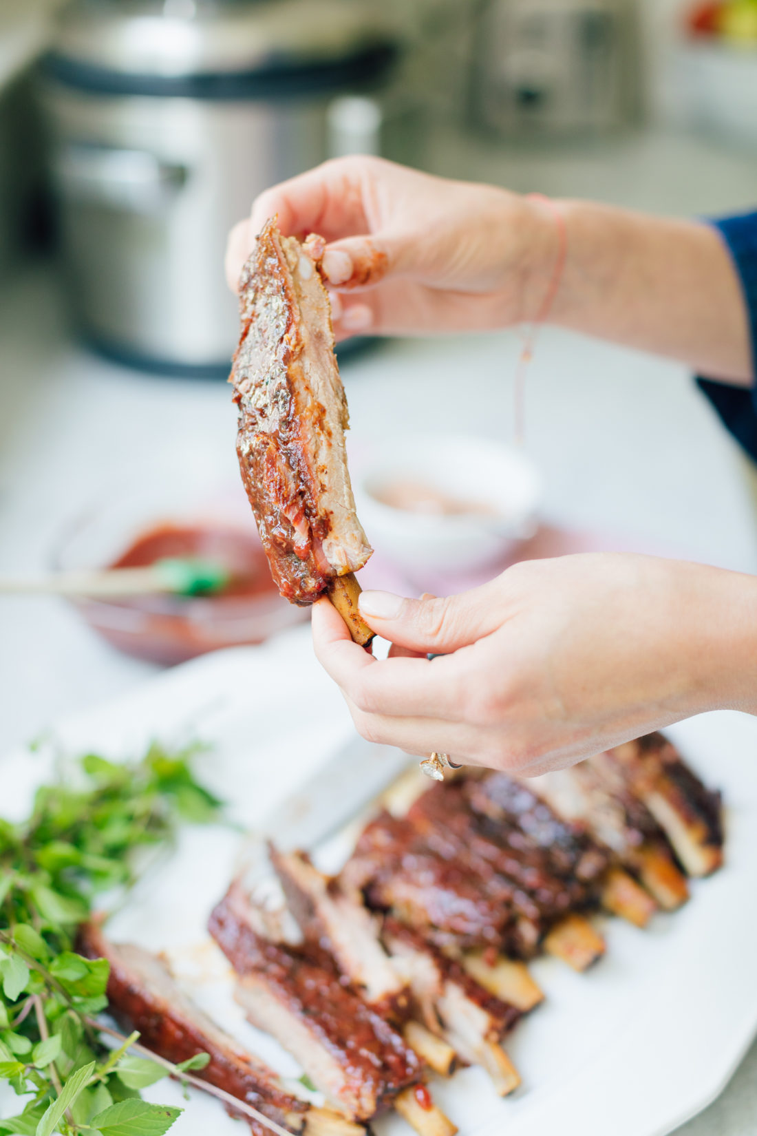 Eva Amurri Martino's Dry Rubbed Ribs With Stone Fruit BBQ Sauce