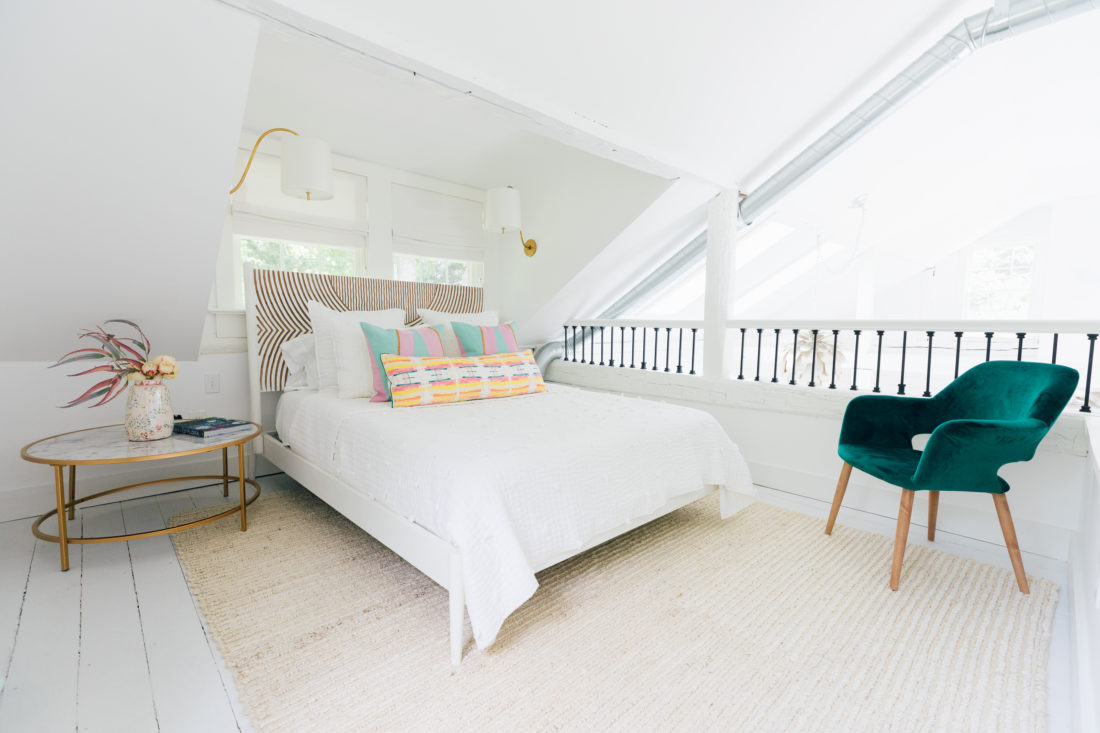 The lofted bedroom inside the REZTT Studio