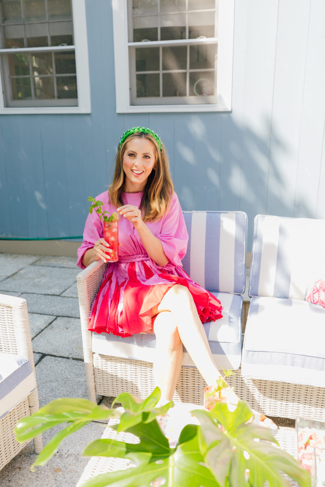 Eva Amurri Martino sips on a watermelon mojito