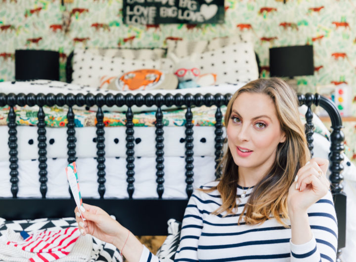 Pregnant Eva Amurri Martino looks at baby gear