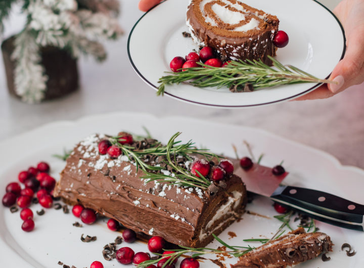 Eva Amurri shares three delicious holiday recipes, including a Bûche de Noël
