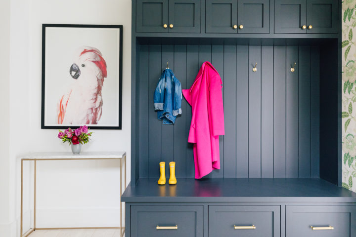 Blogger Eva Amurri's completed Breezeway reveal with built-in mud room
