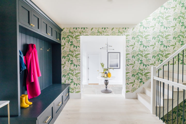 Blogger Eva Amurri's completed Breezeway reveal with built-in mud room