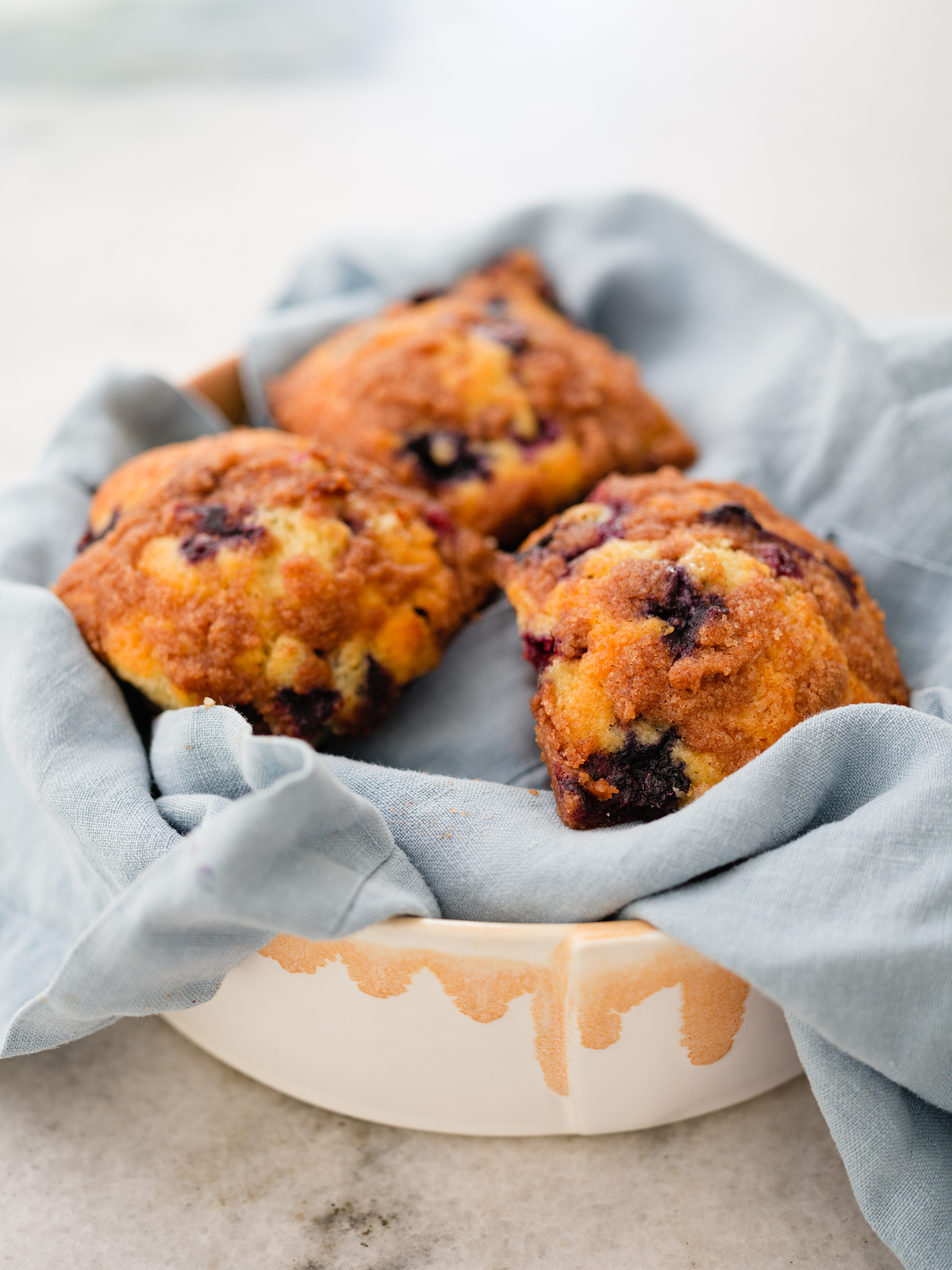 Eva Amurri shares her recipe for Blueberry Crumble Muffins