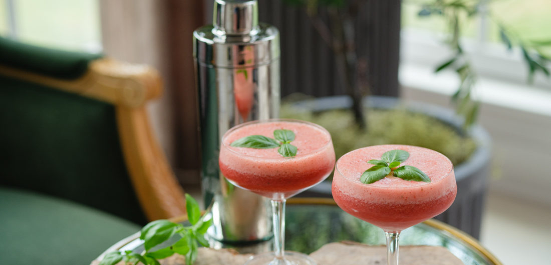 Eva Amurri shares her Strawberry Basil Gin Fizz recipe