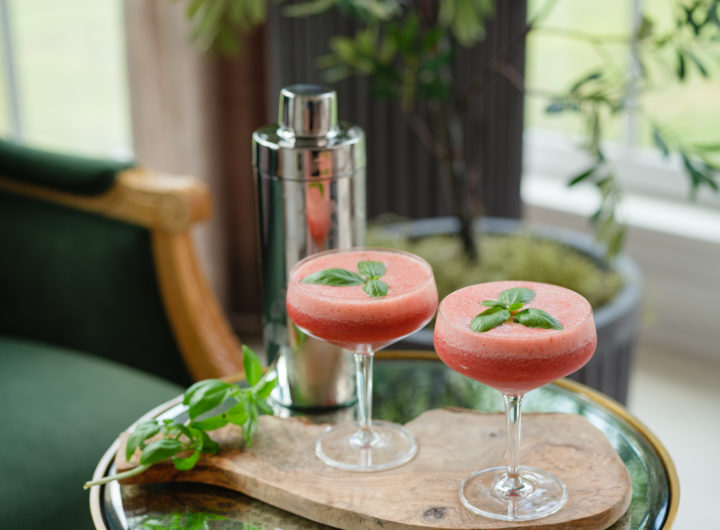 Eva Amurri shares her Strawberry Basil Gin Fizz recipe