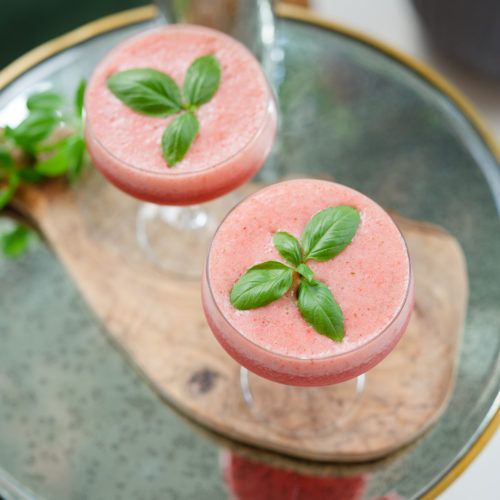 Eva Amurri shares her Strawberry Basil Gin Fizz recipe