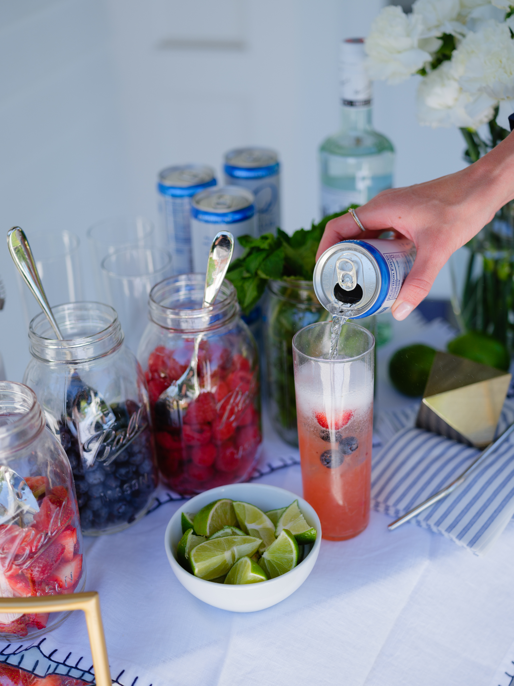 Eva Amurri shares her summer berry mojito bar