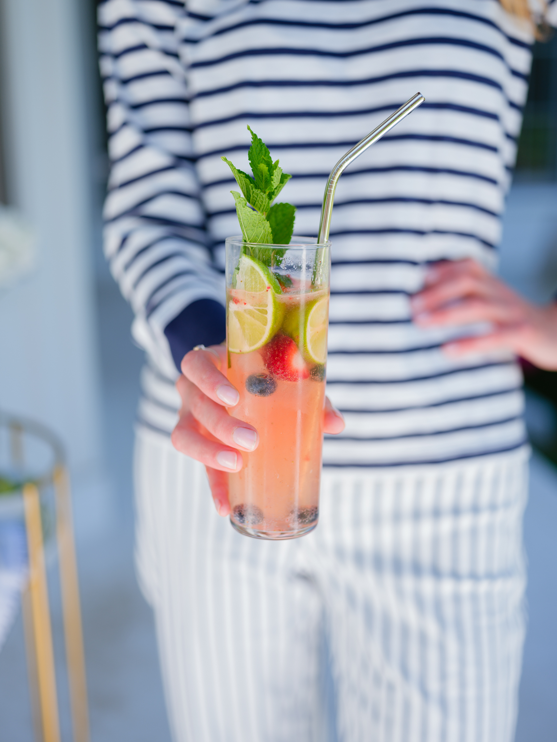 Eva Amurri shares her summer berry mojito bar