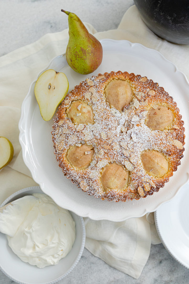 Eva Amurri shares a recipe for an Italian Almond Pear Cake