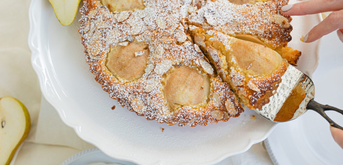 Eva Amurri shares a recipe for an Italian Almond Pear Cake