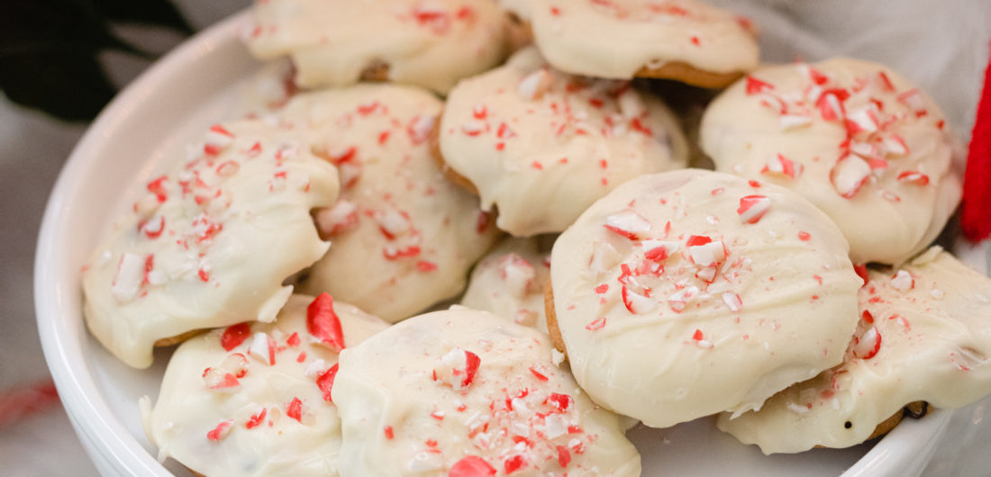 Eva Amurri shares a recipe for White Chocolate Peppermint Crunch Cookies