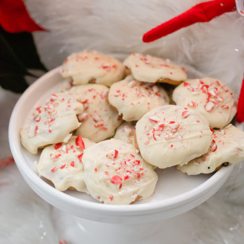 Eva Amurri shares a recipe for White Chocolate Peppermint Crunch Cookies