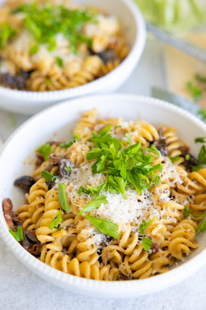 Eva Amurri shares her family's Creamy Olive Pasta recipe