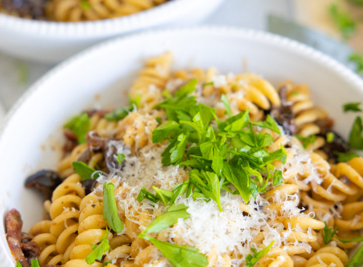 Eva Amurri shares her family's Creamy Olive Pasta recipe