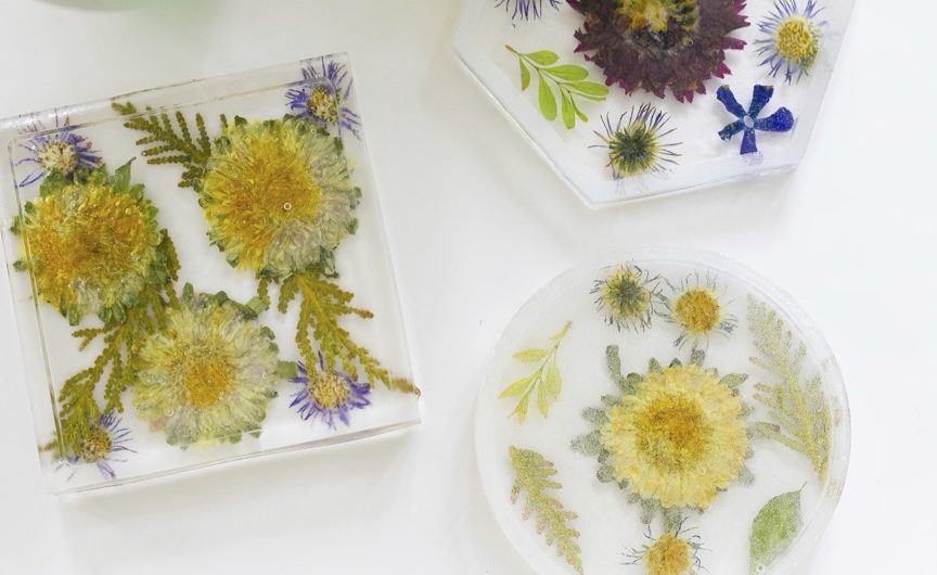 Eva Amurri shares how to make her DIY Pressed Flower Coasters