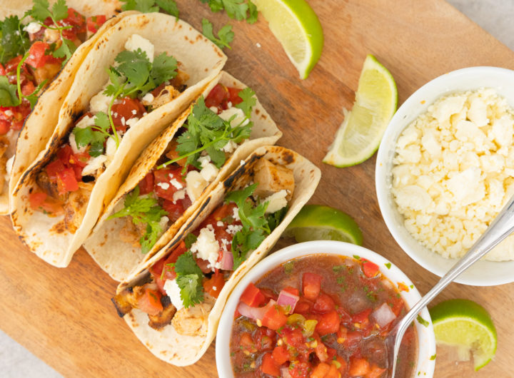 Eva Amurri shares an Easy & Delicious Grilled Chicken Tacos recipe