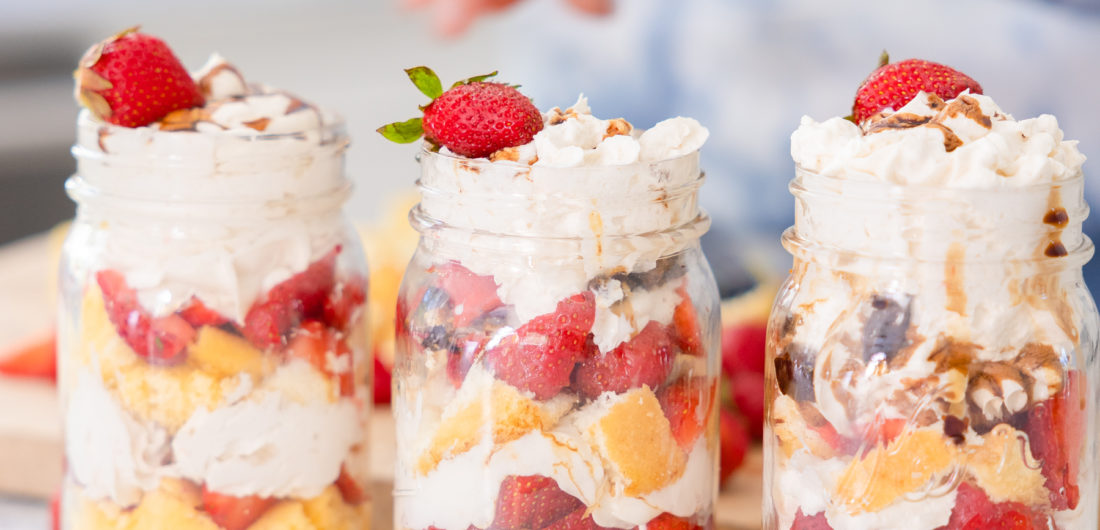 Eva Amurri shares her recipe for Strawberry Shortcake Jars