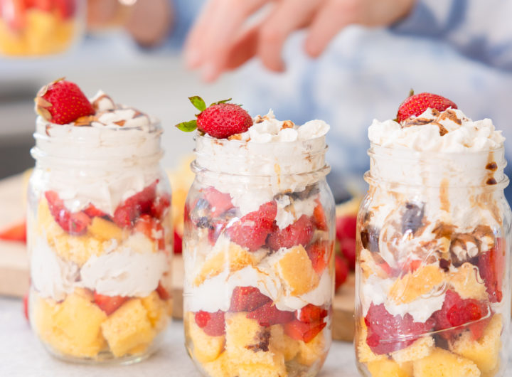 Eva Amurri shares her recipe for Strawberry Shortcake Jars