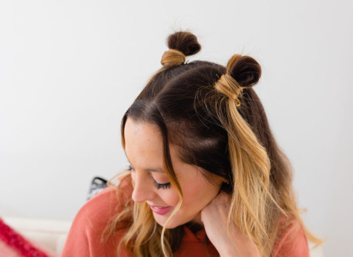 Eva Amurri shares her Mini Space Buns Tutorial