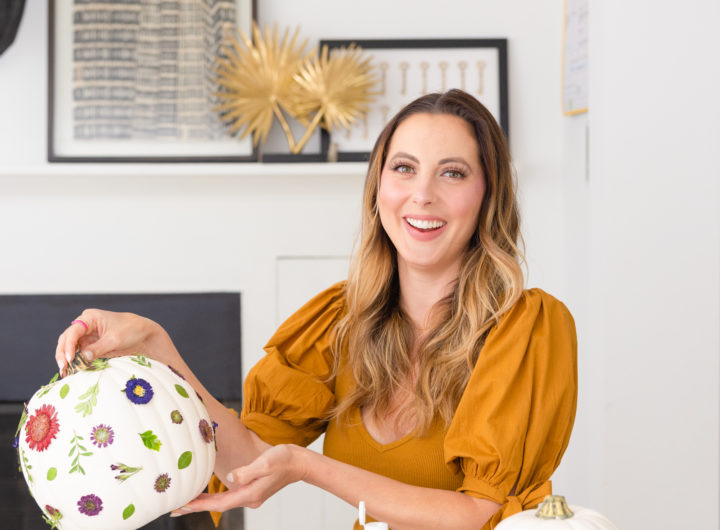 Eva Amurri shares a DIY Pressed Pumpkin Craft