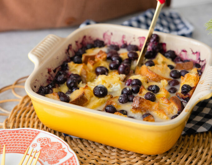 Eva Amurri shares her Blueberry French Toast Casserole