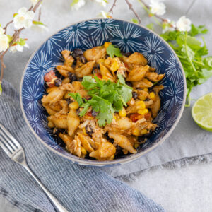 Eva Amurri shares her One Pot Chicken Enchilada Pasta Recipe